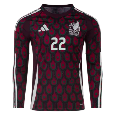 Hirving Lozano Mexico 24/25 Long Sleeve Home Jersey 02