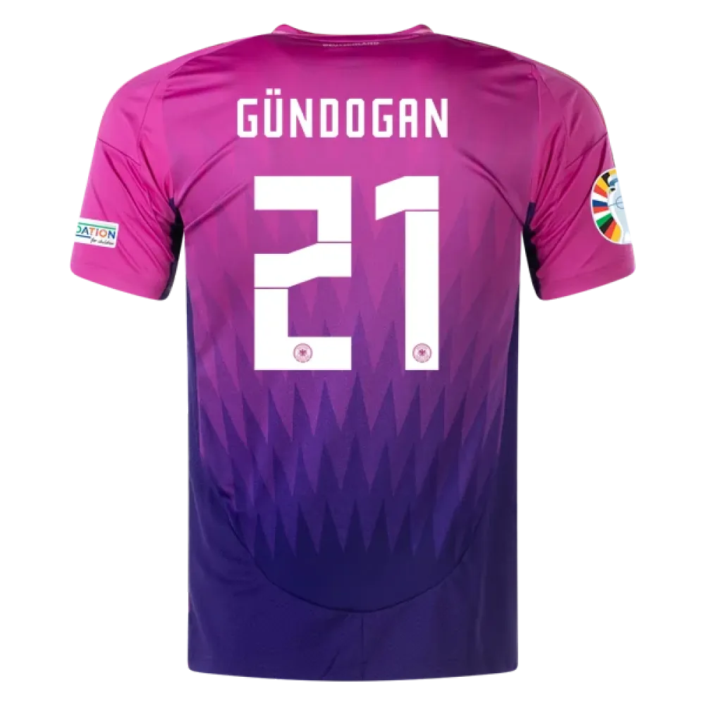 Ilkay Gündogan Germany 24/25 Away Jersey