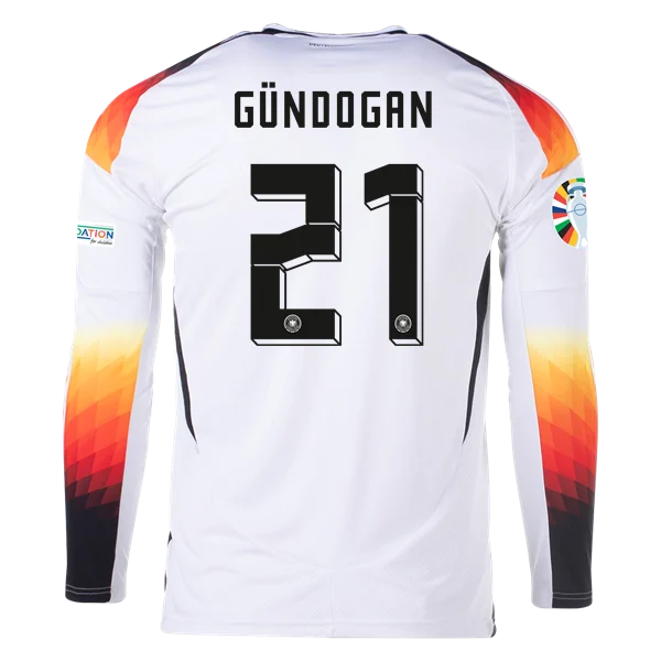 Ilkay Gündogan Germany 24/25 Long Sleeve Home Jersey