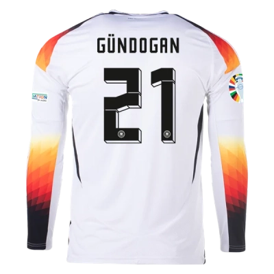 Ilkay Gündogan Germany 24/25 Long Sleeve Home Jersey 01
