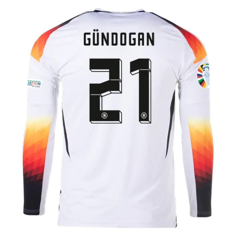 Ilkay Gündogan Germany 24/25 Long Sleeve Home Jersey