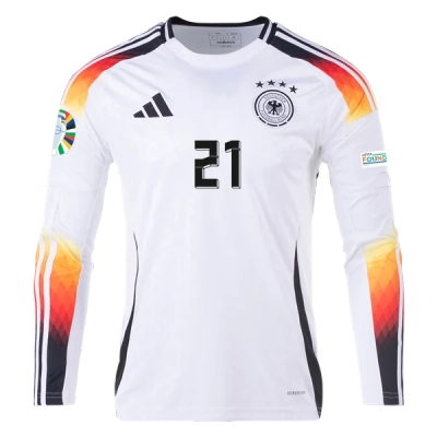 Ilkay Gündogan Germany 24/25 Long Sleeve Home Jersey 02