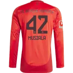 Jamal Musiala Bayern Munich 24/25 Player Long Sleeve Home Jersey