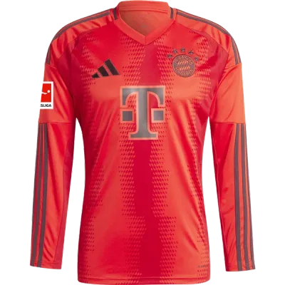 Jamal Musiala Bayern Munich 24/25 Player Long Sleeve Home Jersey 02