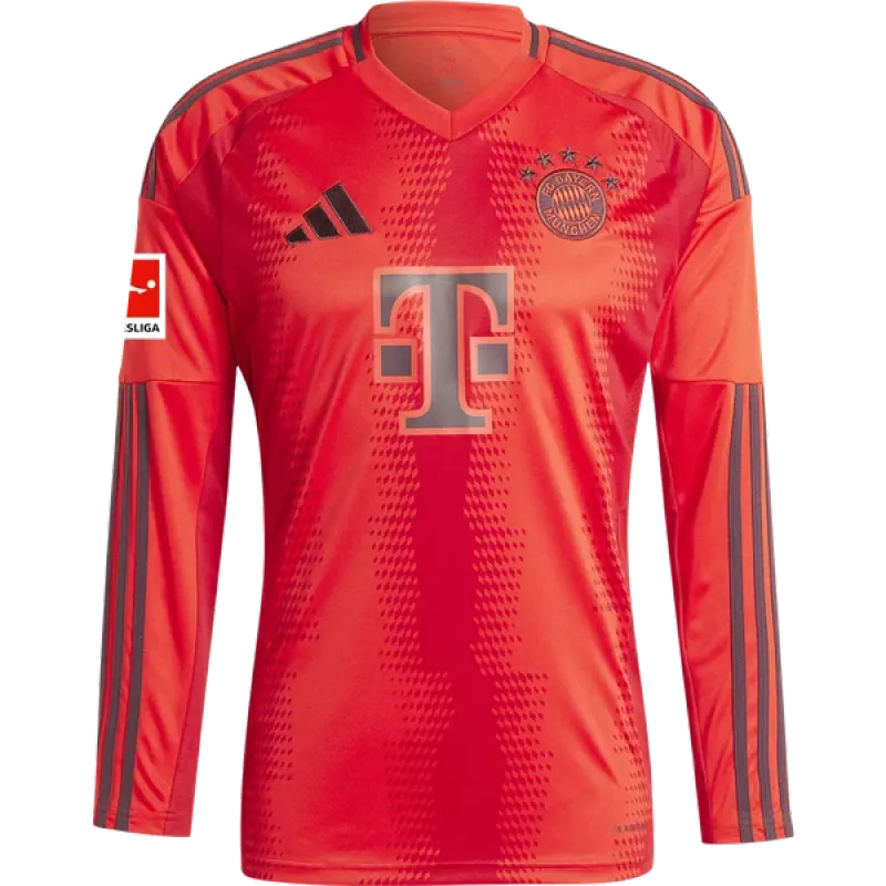 Jamal Musiala Bayern Munich 24/25 Player Long Sleeve Home Jersey