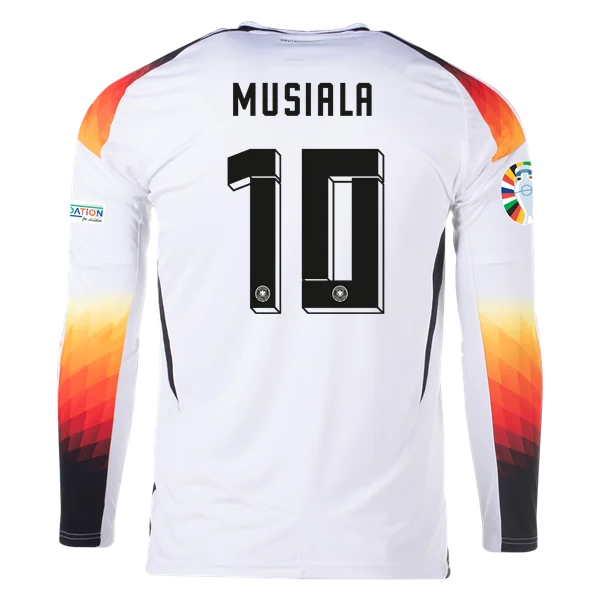 Jamal Musiala Germany 24/25 Long Sleeve Home Jersey