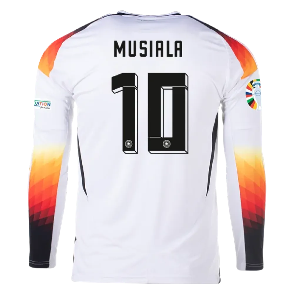 Jamal Musiala Germany 24/25 Long Sleeve Home Jersey