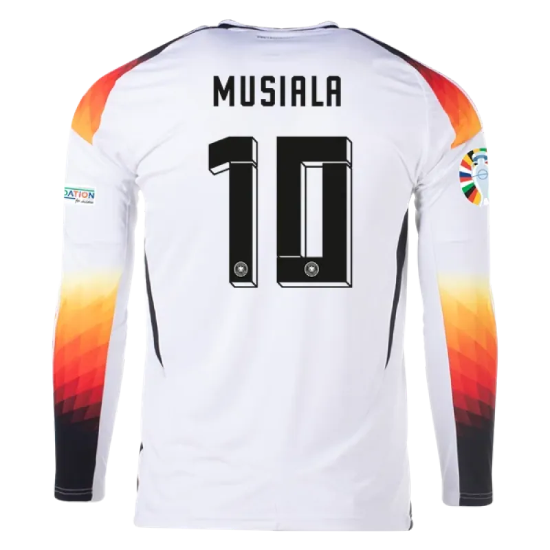 Jamal Musiala Germany 24/25 Long Sleeve Home Jersey