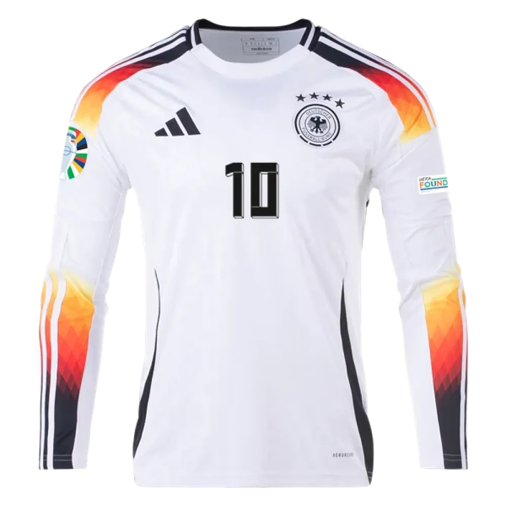 Jamal Musiala Germany 24/25 Long Sleeve Home Jersey