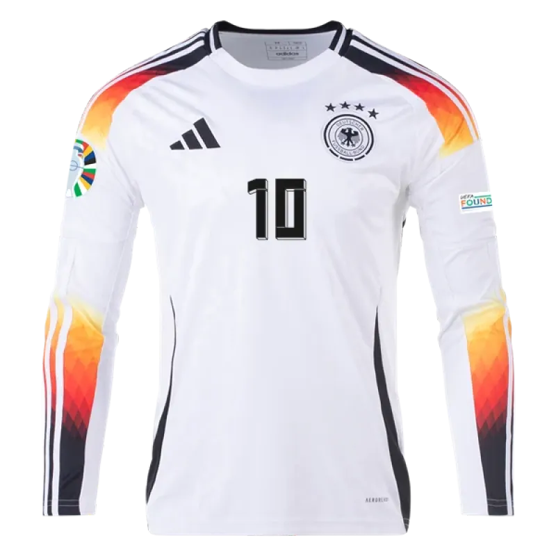 Jamal Musiala Germany 24/25 Long Sleeve Home Jersey
