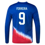 Jesus Ferreira USMNT 24/25 Long Sleeve Away Jersey