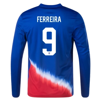 Jesus Ferreira USMNT 24/25 Long Sleeve Away Jersey 01