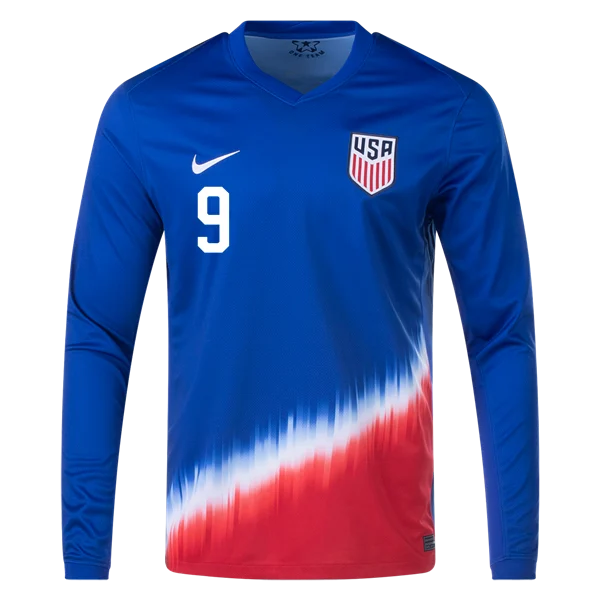 Jesus Ferreira USMNT 24/25 Long Sleeve Away Jersey
