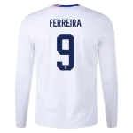 Jesus Ferreira USMNT 24/25 Long Sleeve Home Jersey