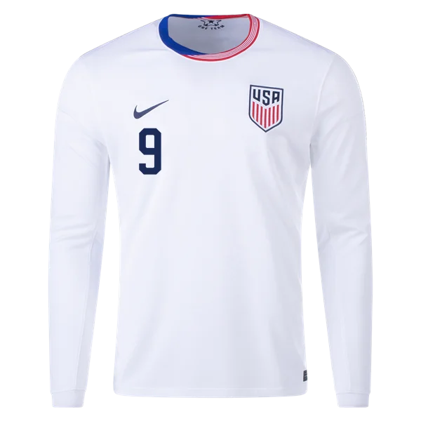 Jesus Ferreira USMNT 24/25 Long Sleeve Home Jersey