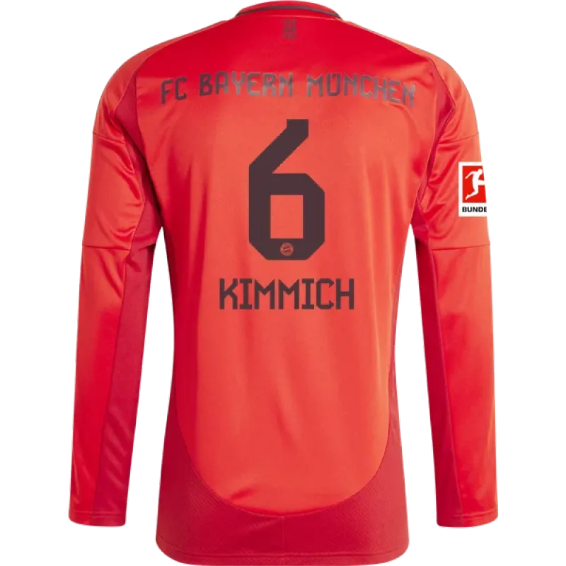 Joshua Kimmich Bayern Munich 24/25 Long Sleeve Home Jersey