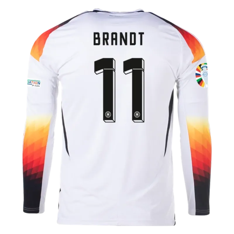 Julian Brandt Germany 24/25 Long Sleeve Home Jersey