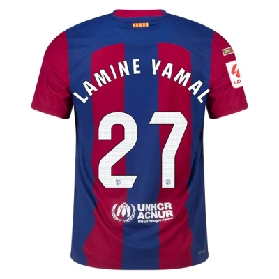 La Liga Men's Lamine Yama Barcelona Home Jersey 23/24 01