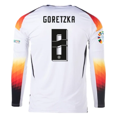 Leon Goretzka Germany 24/25 Long Sleeve Home Jersey 01