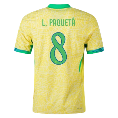 Lucas Paquetá Brazil 24/25 Home Jersey 01