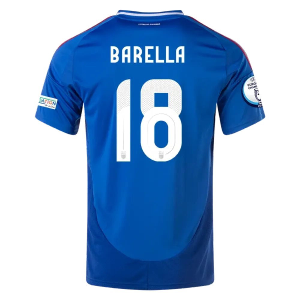 Nicolò Barella Italy 24/25 Home Jersey
