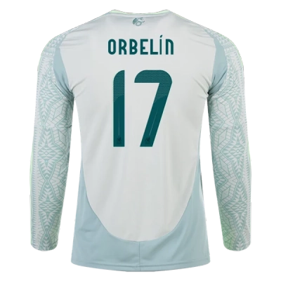 Orbelín Pineda Mexico 24/25 Long Sleeve Away Jersey 01