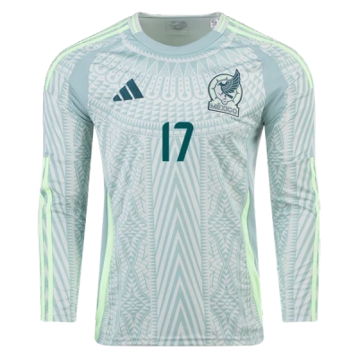 Orbelín Pineda Mexico 24/25 Long Sleeve Away Jersey 02