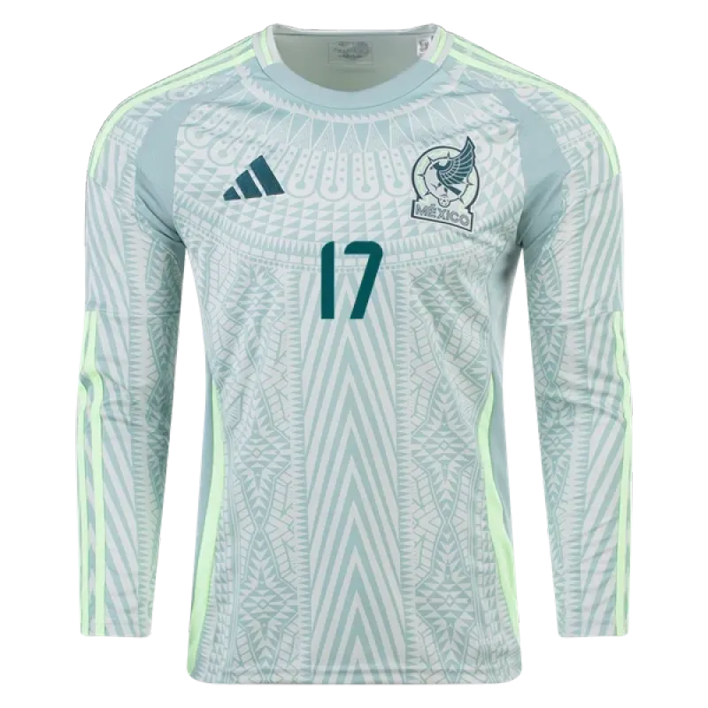 Orbelín Pineda Mexico 24/25 Long Sleeve Away Jersey