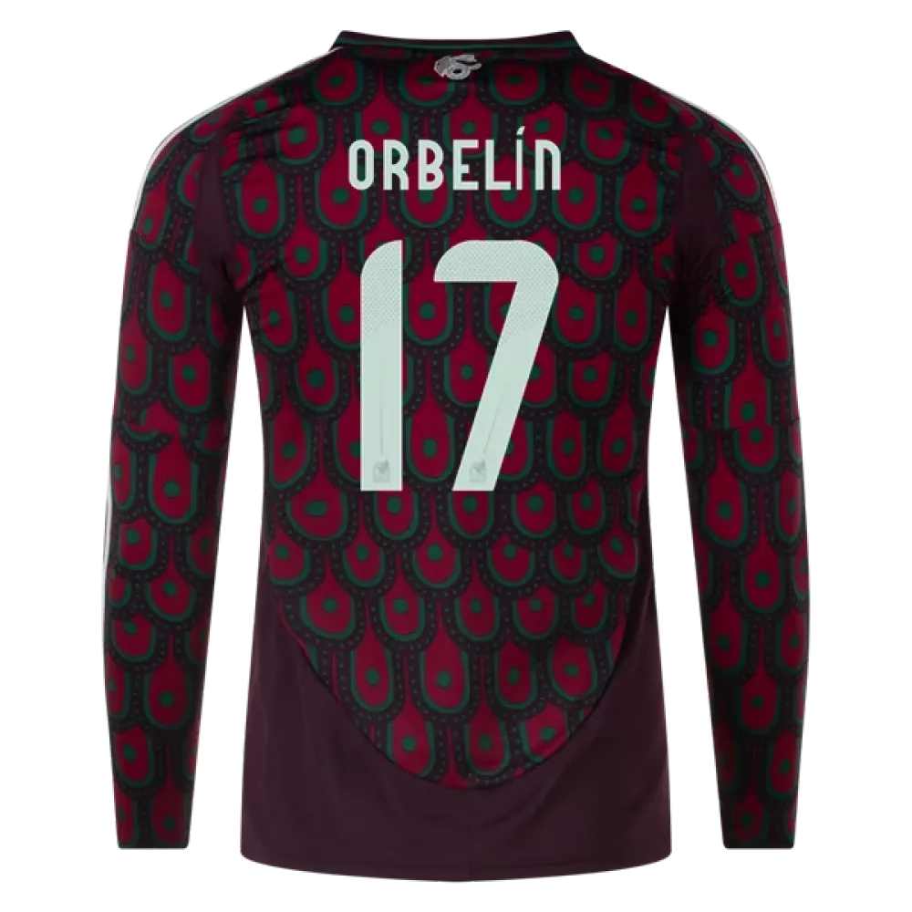 Orbelín Pineda Mexico 24/25 Long Sleeve Home Jersey