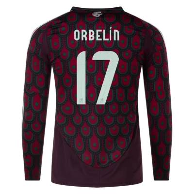 Orbelín Pineda Mexico 24/25 Long Sleeve Home Jersey 01