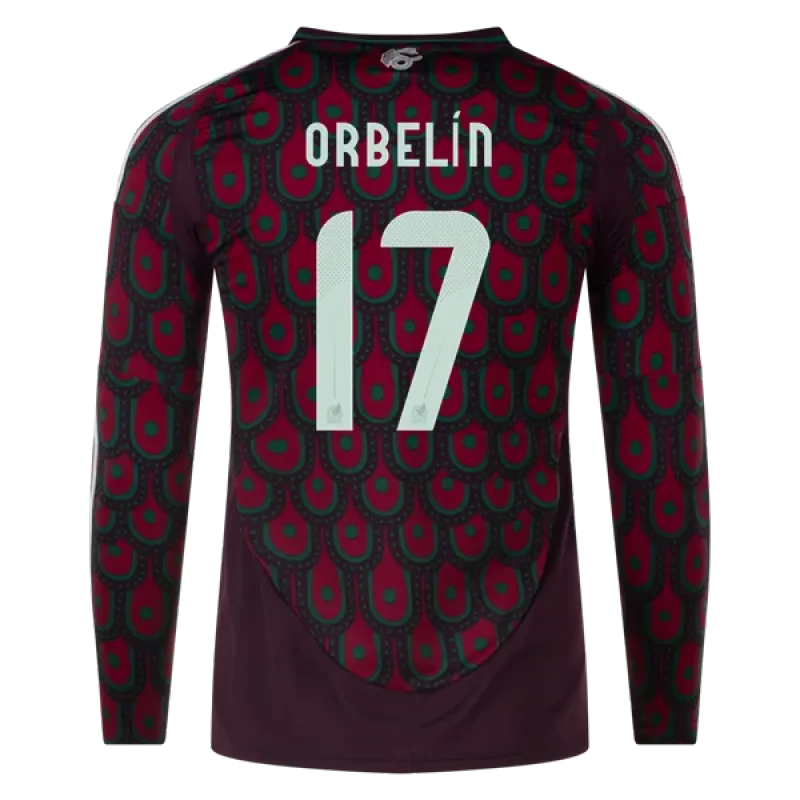 Orbelín Pineda Mexico 24/25 Long Sleeve Home Jersey