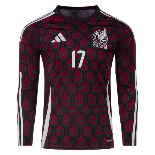 Orbelín Pineda Mexico 24/25 Long Sleeve Home Jersey