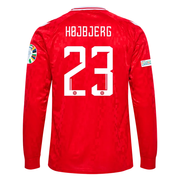 Pierre-Emile Højbjerg Denmark 24/25 Long Sleeve Home Jersey