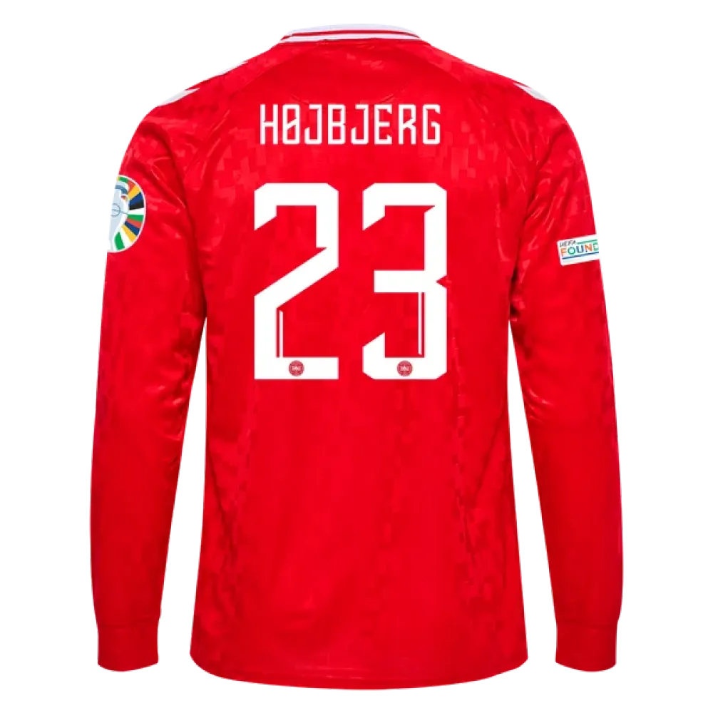 Pierre-Emile Højbjerg Denmark 24/25 Long Sleeve Home Jersey
