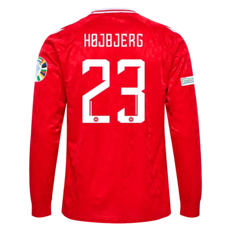Pierre-Emile Højbjerg Denmark 24/25 Long Sleeve Home Jersey