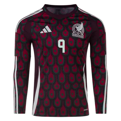 Raúl Jiménez Mexico 24/25 Long Sleeve Home Jersey 02