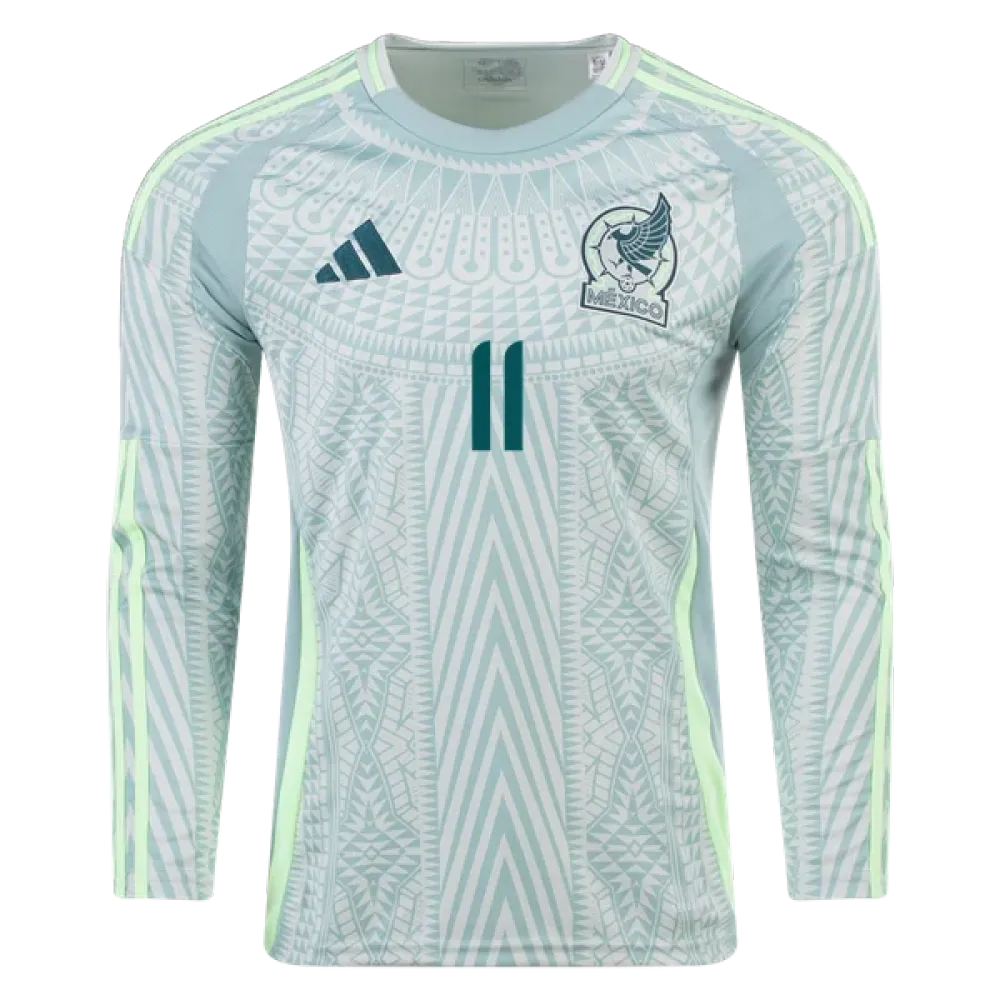 Santiago Giménez Mexico 24/25 Long Sleeve Away Jersey