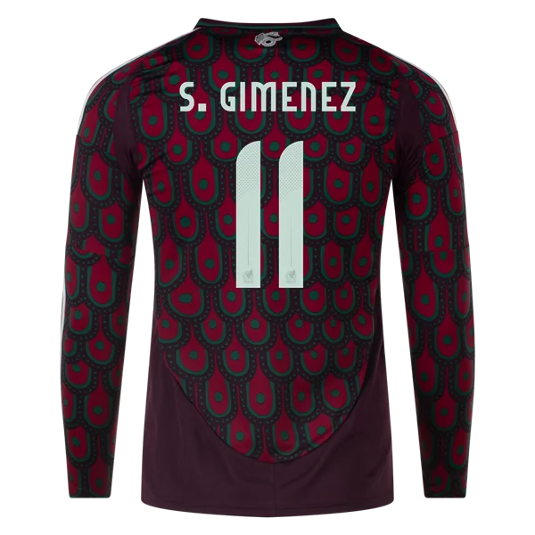 Santiago Giménez Mexico 24/25 Long Sleeve Home Jersey