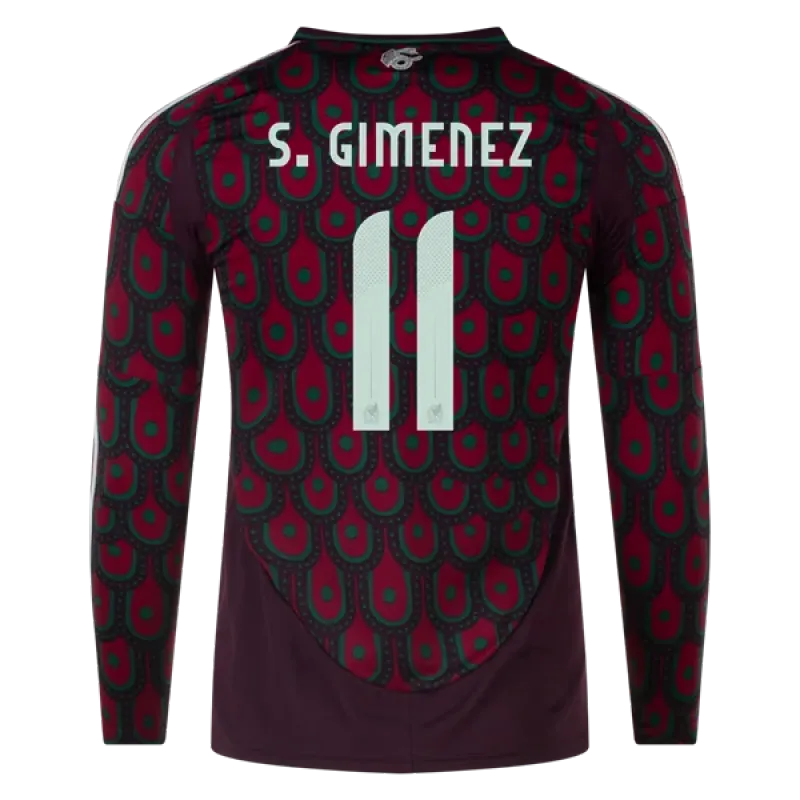 Santiago Giménez Mexico 24/25 Long Sleeve Home Jersey