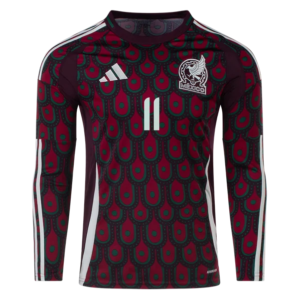Santiago Giménez Mexico 24/25 Long Sleeve Home Jersey