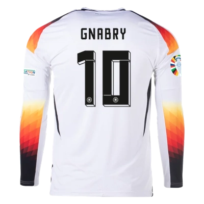 Serge Gnabry Germany 24/25 Long Sleeve Home Jersey 01