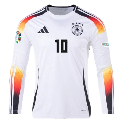Serge Gnabry Germany 24/25 Long Sleeve Home Jersey 02