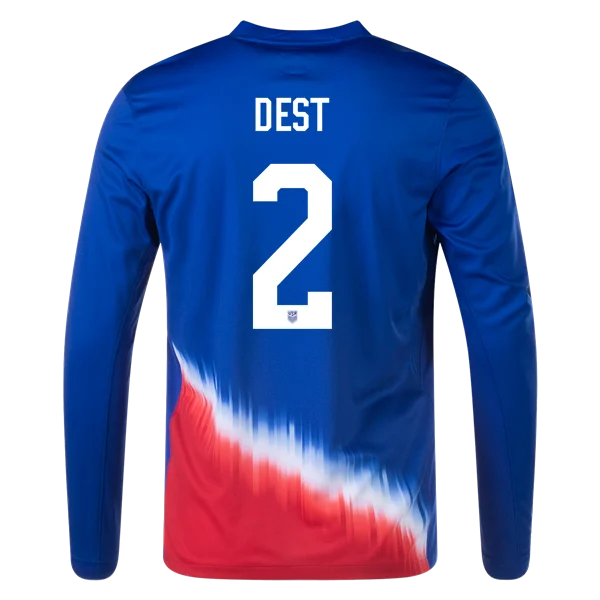 Sergiño Dest USMNT 24/25 Long Sleeve Away Jersey