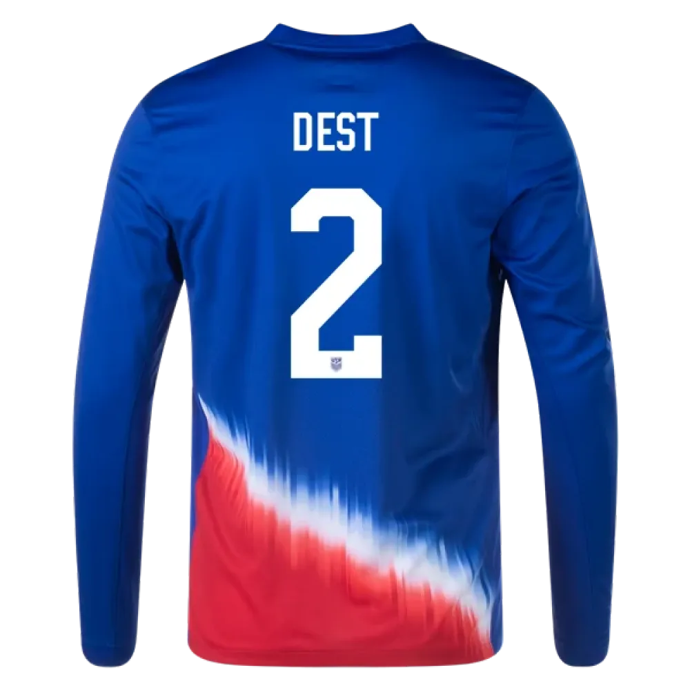 Sergiño Dest USMNT 24/25 Long Sleeve Away Jersey