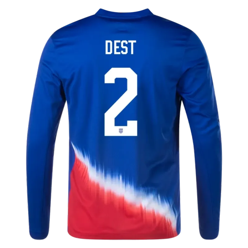 Sergiño Dest USMNT 24/25 Long Sleeve Away Jersey