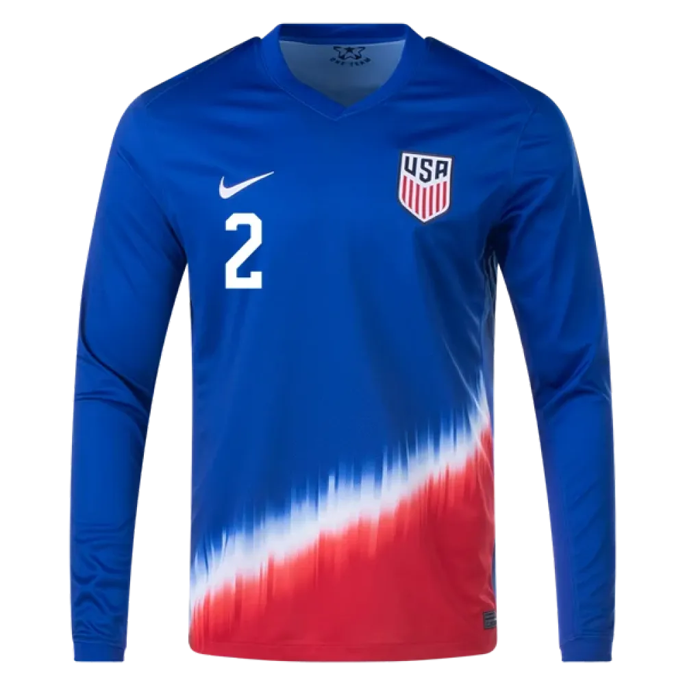 Sergiño Dest USMNT 24/25 Long Sleeve Away Jersey