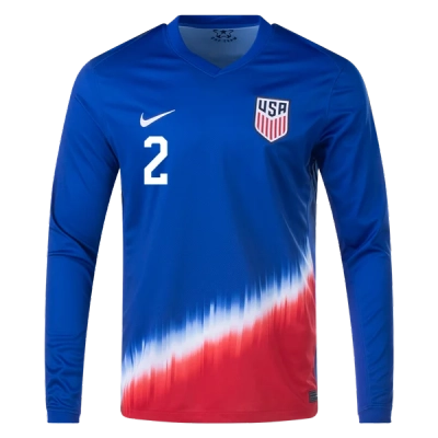 Sergiño Dest USMNT 24/25 Long Sleeve Away Jersey 02