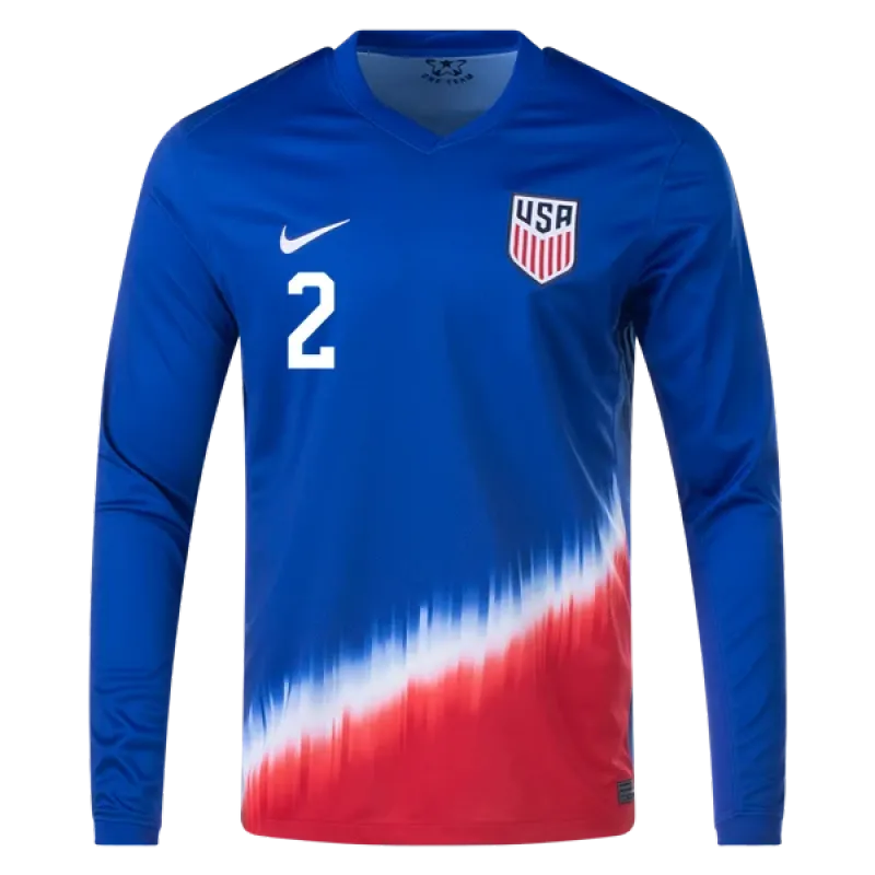 Sergiño Dest USMNT 24/25 Long Sleeve Away Jersey