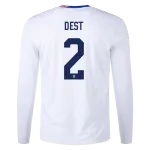 Sergiño Dest USMNT 24/25 Long Sleeve Home Jersey