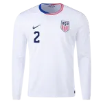 Sergiño Dest USMNT 24/25 Long Sleeve Home Jersey